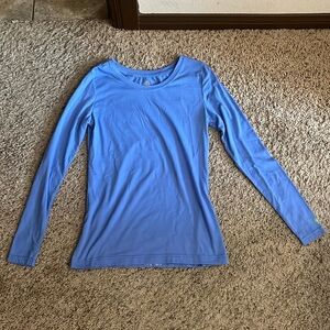 Women’s light blue under scrub long sleeve top